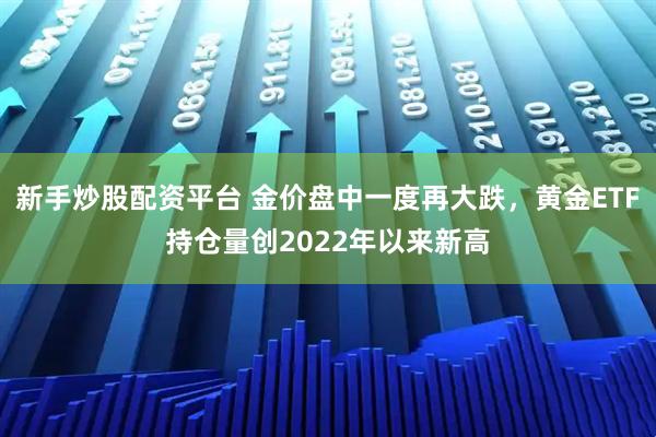 新手炒股配资平台 金价盘中一度再大跌,黄金ETF持仓量创2022年以来新高